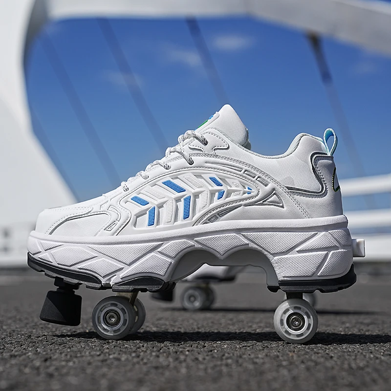 Running Shoes - Pattini a rotelle per bambini, con