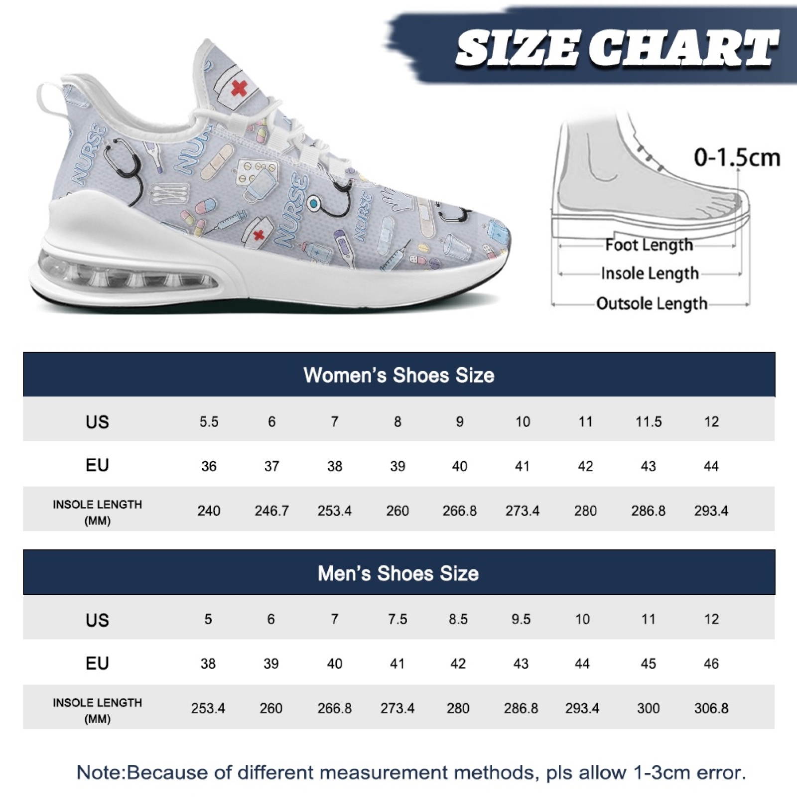 Scarpe da infermiera PENSTROLL - Breathable Mesh Athletic Shoes recensione e prezzo