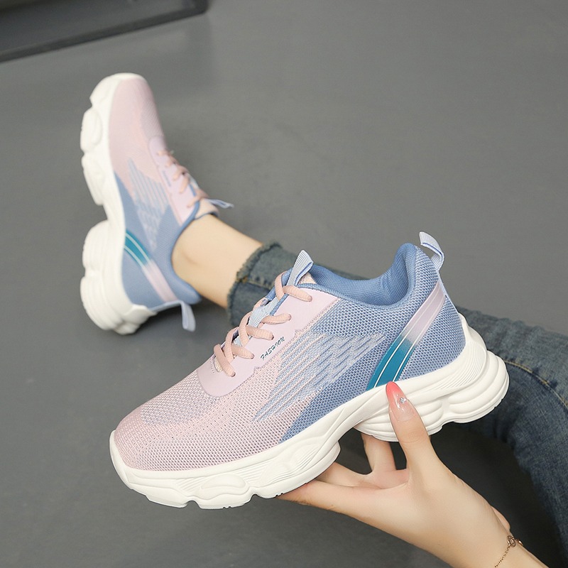 Nuove Sneakers da Donna con De - Knit Fabric Lace Up Sneakers recensione e prezzo