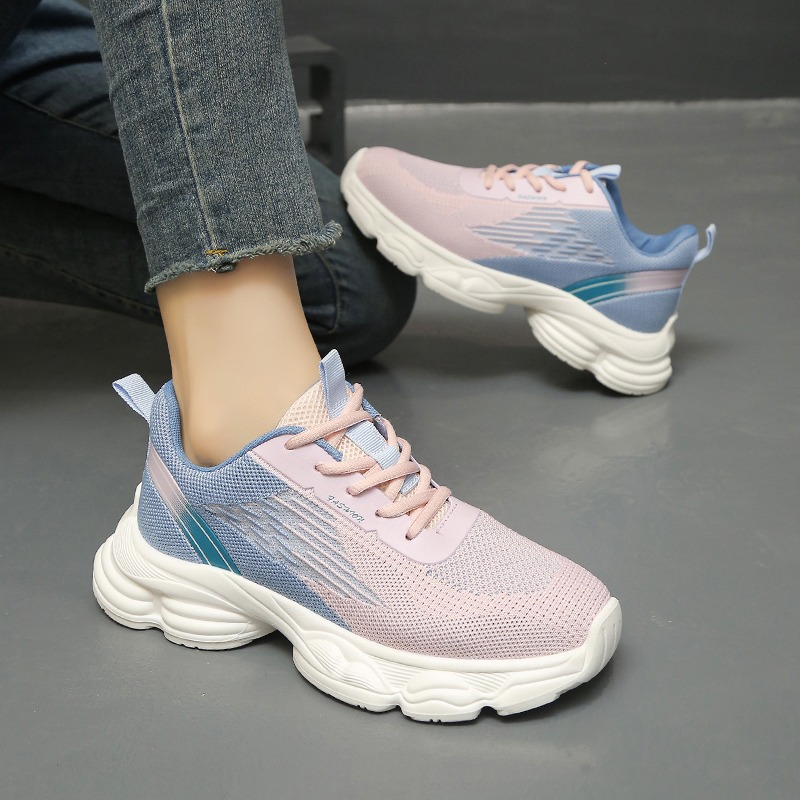 Nuove Sneakers da Donna con De - Knit Fabric Lace Up Sneakers recensione e prezzo