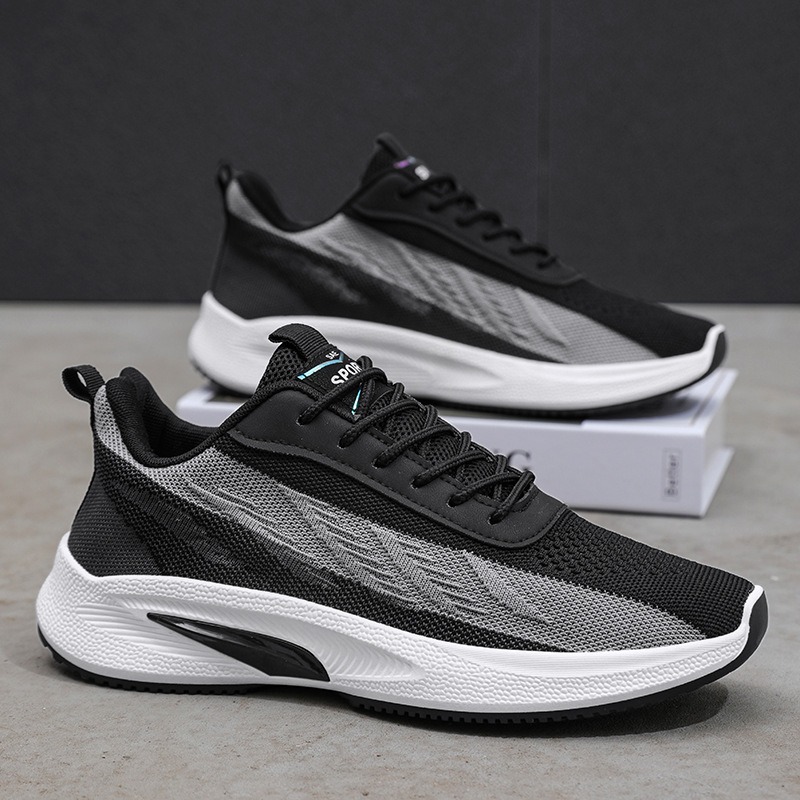 scarpe da corsa firmate uomo s - Knit Fabric Lace Up Sneakers recensione e prezzo