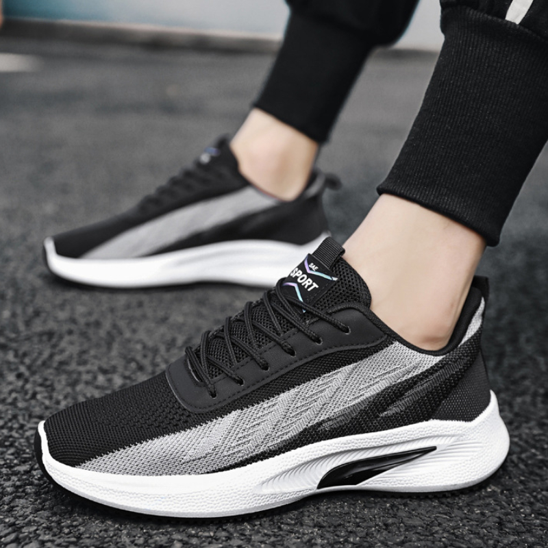 scarpe da corsa firmate uomo s - Knit Fabric Lace Up Sneakers recensione e prezzo